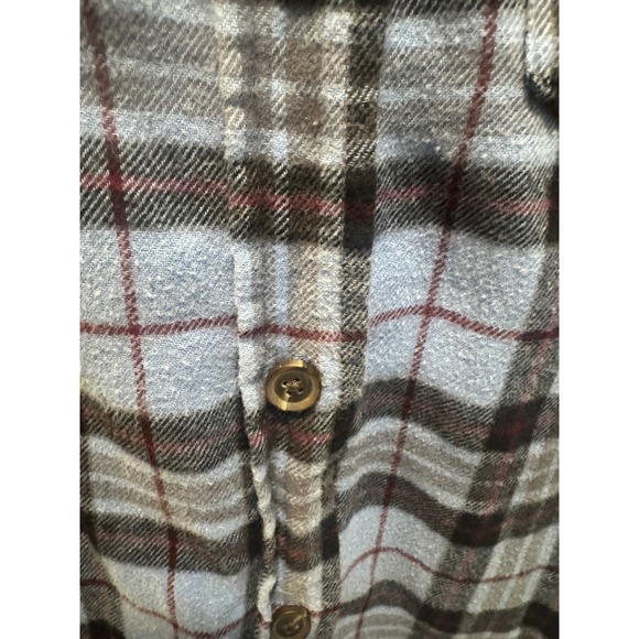 Wild Fable Blue Plaid Flannel‎ Shirt Jacket XS Pockets 100% Cotton - Picture 3 of 6